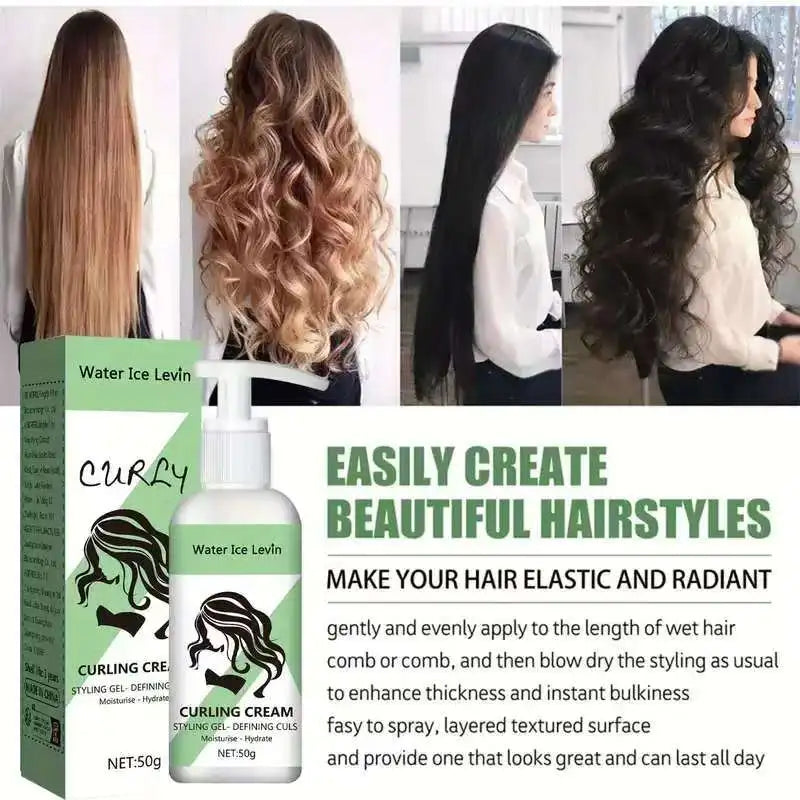 Curly Hair Cream Moisturizing Curly Hair Elasticity Styling Curly Hair Elasticity Conditioner Neutral Suitable for All Hair Types Qme