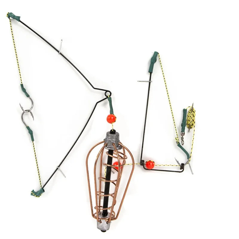 15G 20G 25G 30G Explosion Fishing Hook Fishing Lure Bait Trap Feeder Cage Sharp Fishing Hook With Stainless Steel Springs Qme 20G
