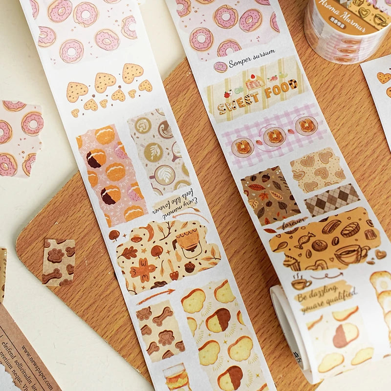 50mm*2m/Roll Fruit theme PET Tape Handbook Aesthetic Decorative Stickers Album Journals Scrapbooking Supplies Art Masking Tapes Qme