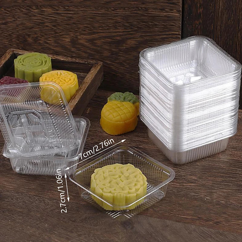 CC11100pcs Square Moon Cake Trays Mooncake Packaging Box Without Qme M