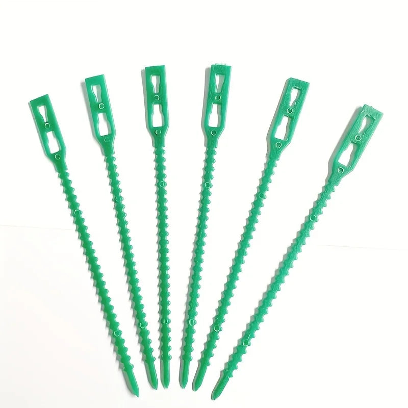 1 pack of 50 green garden zip ties, gardening zip ties can be reused Qme