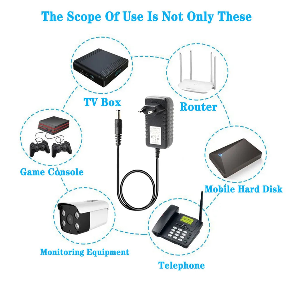 Adapter DC 5V 0.5A 1A 2A 2.5A 3A AC 100-240V Converter Power Adaptor 5 V Volt 1000MA Power Supply Charger 5.5*2.1MM Qme