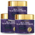 Real-Time Flatten Eye Cream, Firming & Moisturizing with Collagen, Caffeine, Retinol & Hyaluronic Acid Qme WHITE 50g