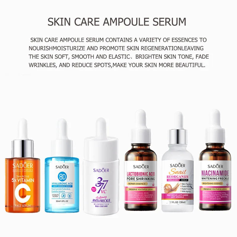 377VC Niacinamide Hyaluronic Acid Moisturizing Face Serum Essence 5x Qme
