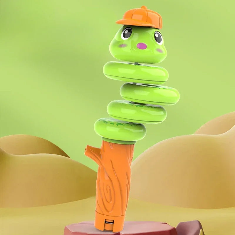 Whistling Snake Toy Twisting Whistle Animal Noise Makers Toddler Decompression Swinging Balance Toy Preschool Educational Toy Qme green whistle