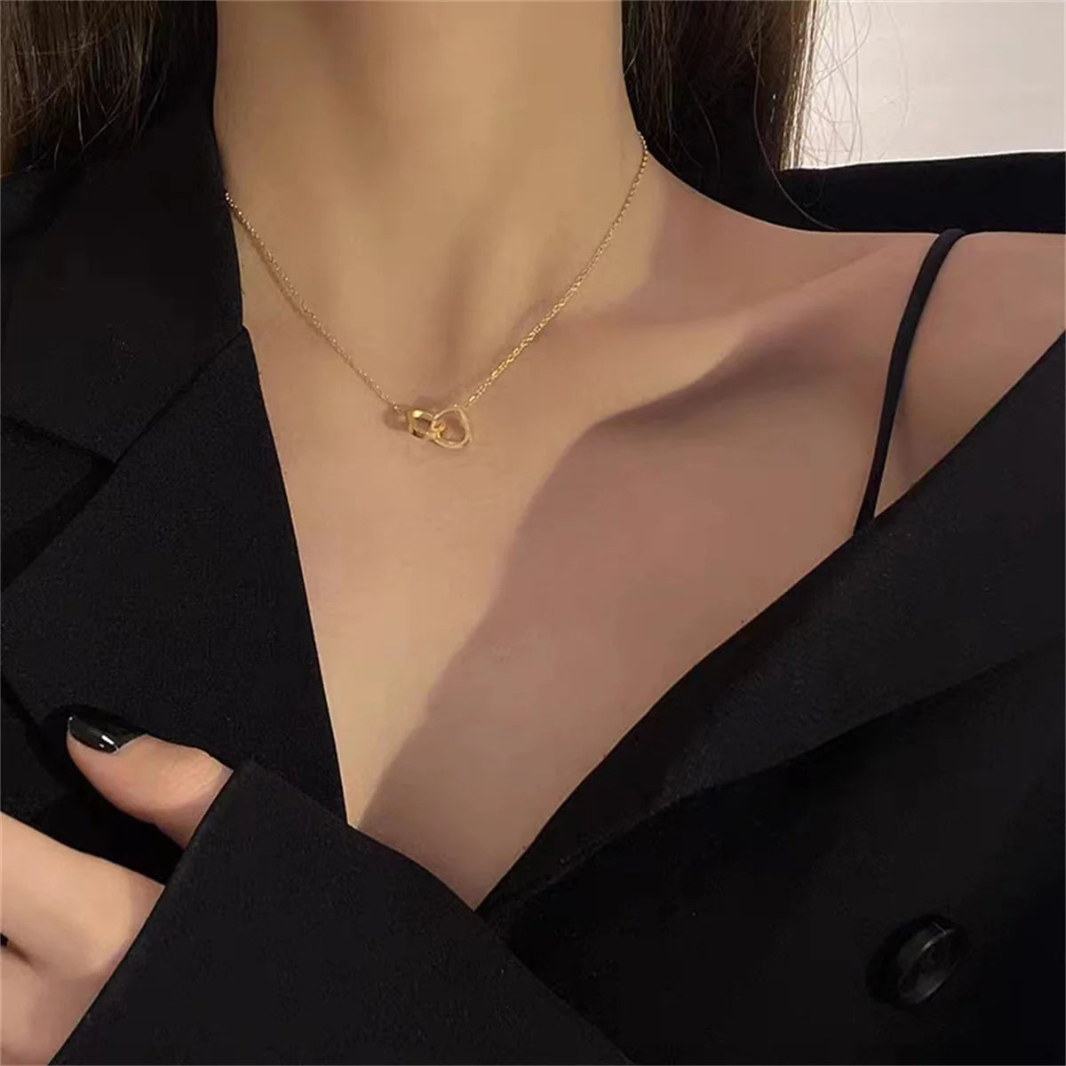 Fashion Dainty Initial Femme Letter Choker Necklace Girl Cool Pendant Jewelry Gift Wholesale Girls Gift Qme