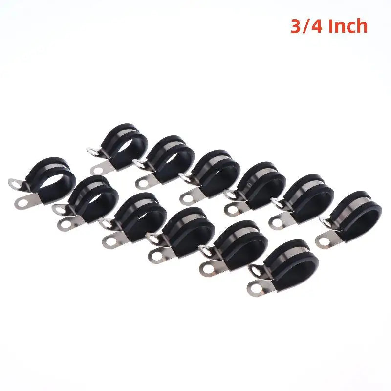 1 4 5 16 3 8 2 Brake Gas Line Pipe Fixing Clamp Cramp Metal R Clips Qme A6