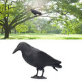 Bird Crow Decoration Simulation Plastic Crow Decoration With Footposts Courtyard Garden Decor Qme Default Title