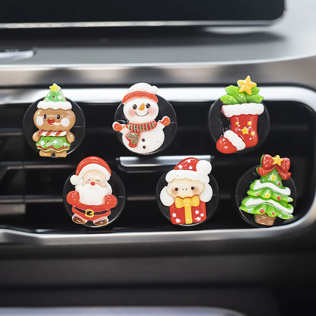 6-piece Christmas Car Perfume Clip Fragrance Decoration Holiday Qme 6pcs