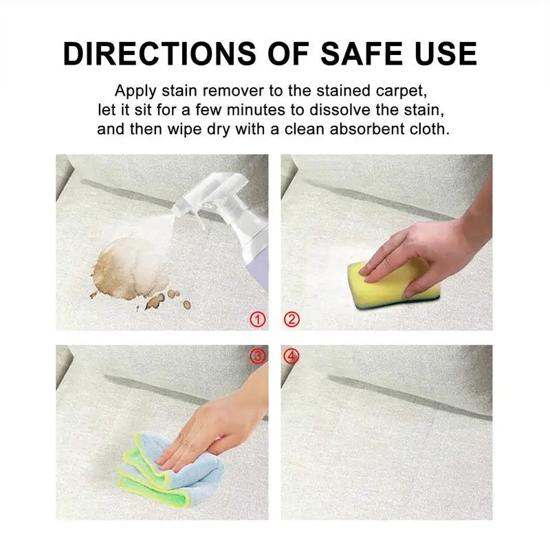 Carpet Stain Remover Rug Cleaner Spray Spots Cleaning Pet Removes Wine Qme