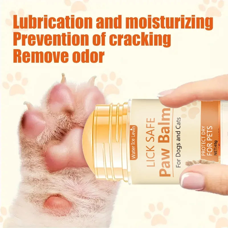 45g Pet Paw Care Cream, Coconut Oil and Niacinamide Pet Paw Cream - Deeply Moisturizing, Non-Greasy, Quickly Relieves Dry Paws Qme