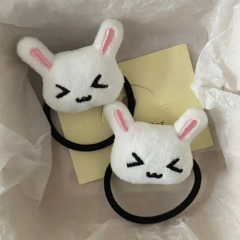 1 Cute Plush Bunny Rabbit Hair Tie Hairband Lolita Girls Students Qme A2