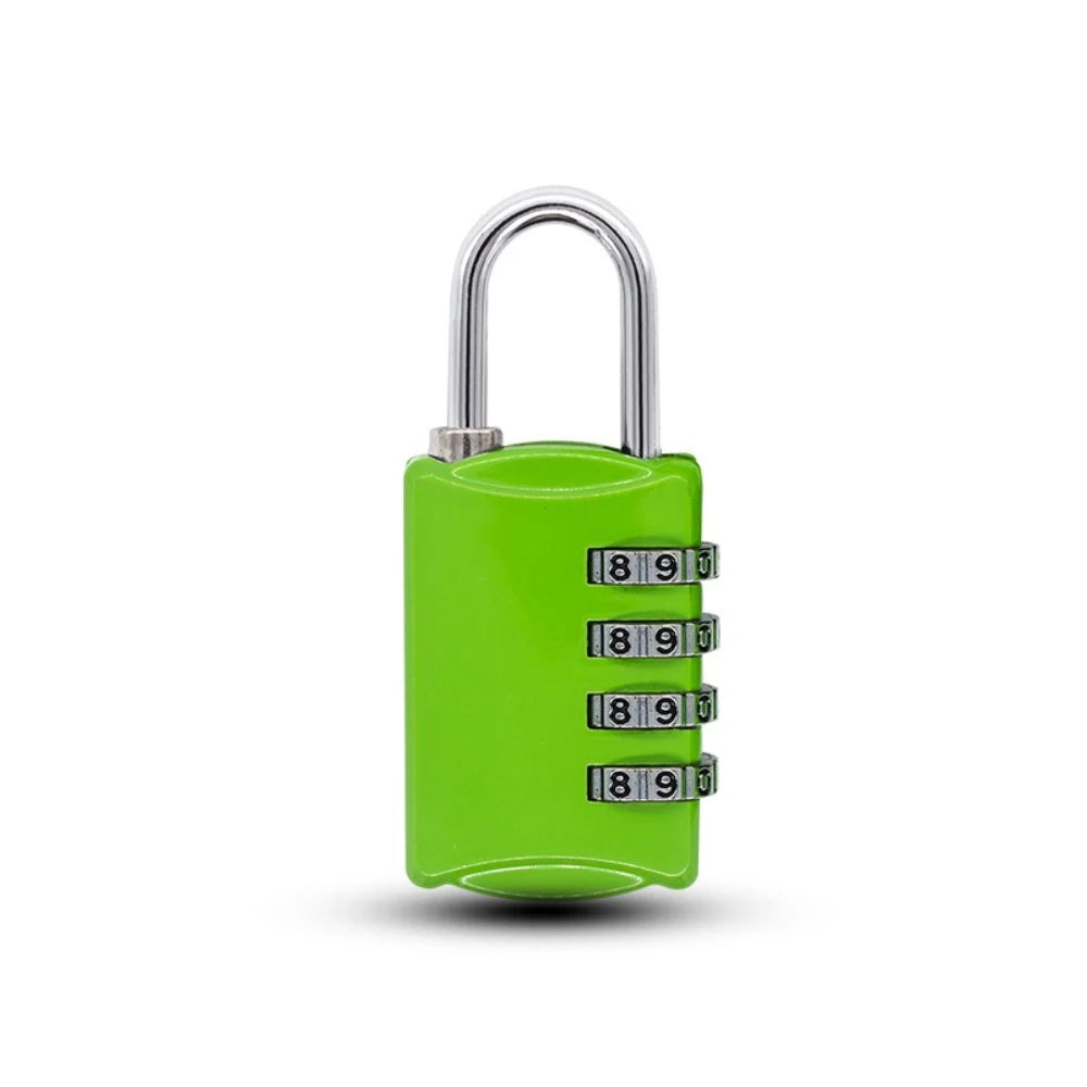 Combination Padlock Lock for Gym Lockers School Toolbox and More Portable Resettable and Secure Design for Sports and OutdoorUse Qme Green-1pc