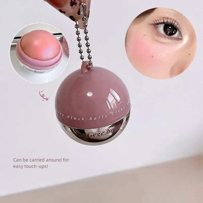 Gege Bear Juice Blush Ball Water Light Blusher Brightening Face Easy Qme