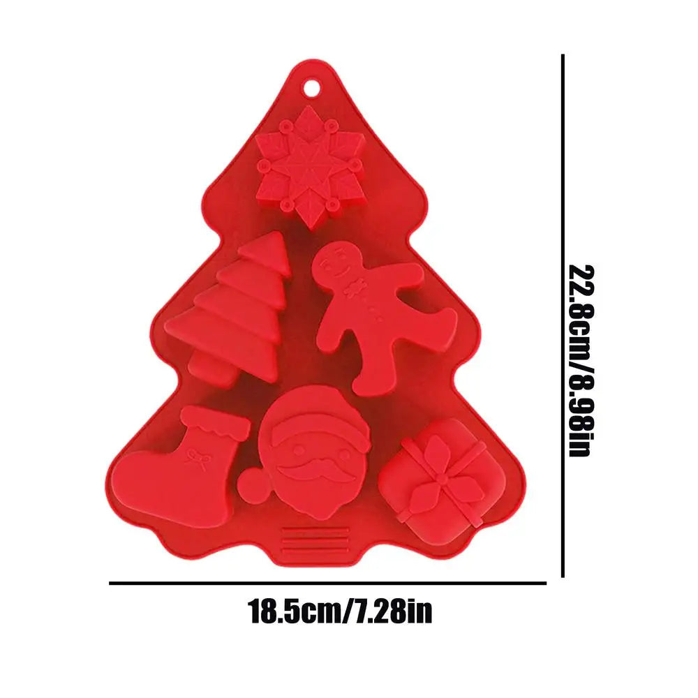 Christmas Silicone Molds Reusable Easy Release Non-stick Tray Candy Qme China Mainland Style 1