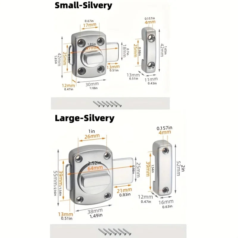 Secure Your Home With This Heavy-Duty Swivel Bolt Door Lock! Qme