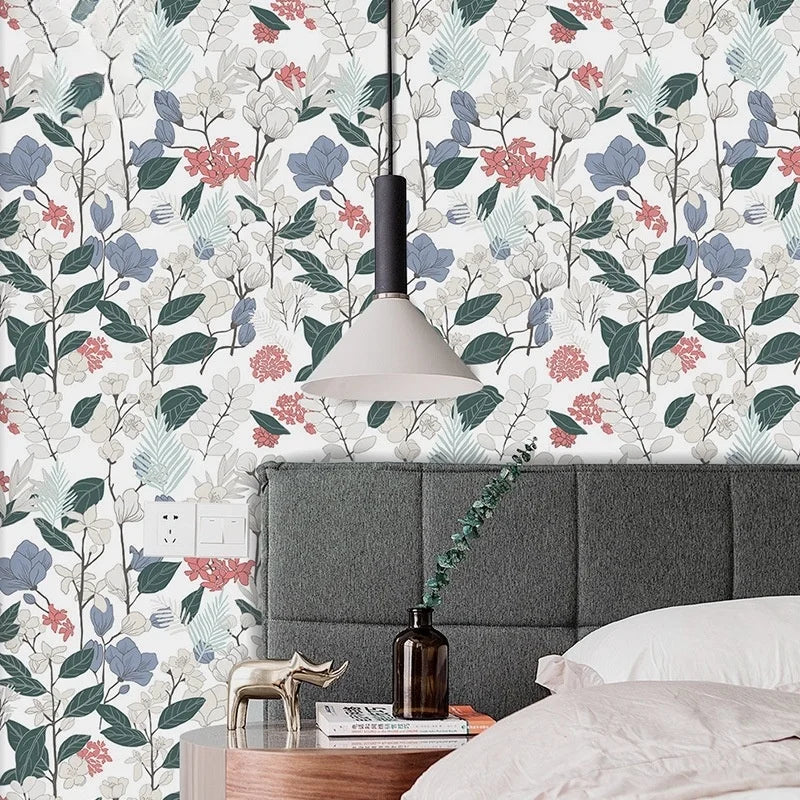 Green White Wallpaper Peel Stick Boho Contact Paper Cabinets Leaf Qme Border Town Holiday 2mx44cm