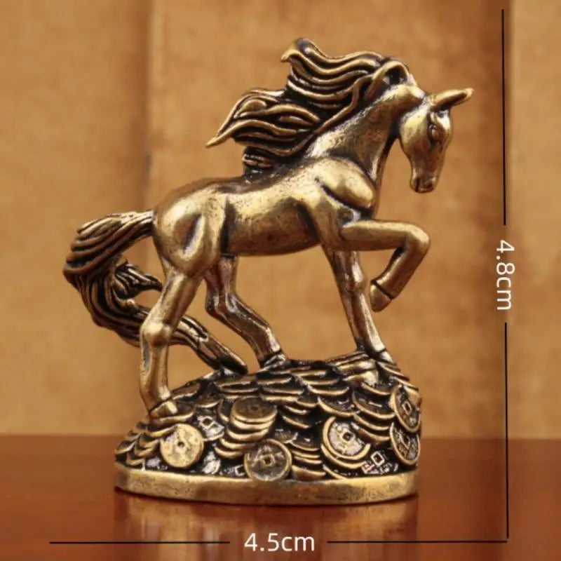 Brass Solid Desktop Decoration Handicrafts Antique Zodiac Animal Qme
