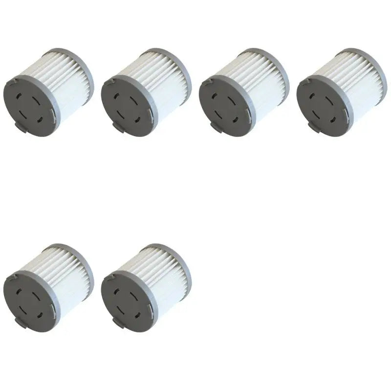 A02F-6Pcs Vacuum Cleaner HEPA Filters For Polaris PVCS 1101 Handstickpro Handheld Vacuum Cleaner Spare Parts Qme Gray White