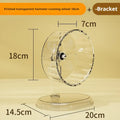 Hamster Running Sport Transparent Running Wheel Support Toy Small Pet Roller Bearing Silent Running Wheel Pets Accessories Qme 18cm