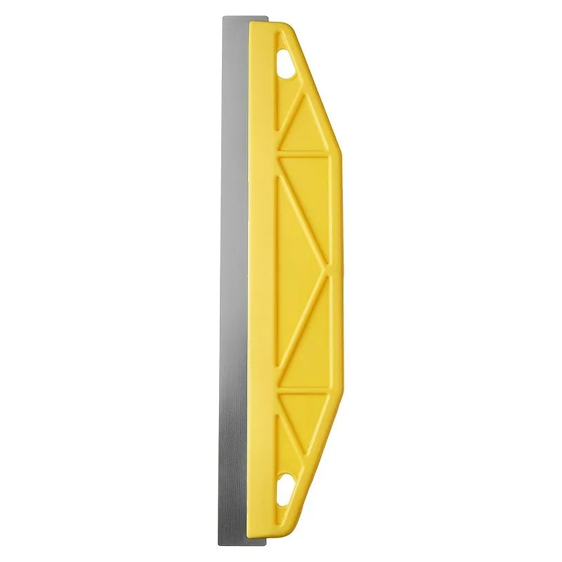 12-Inch Heavy-Duty Yellow Paint Shield Edger with Ergonomic Handle & Edge-Durable Plastic/Metal Wall Painting Tool for Precision Qme Yellow