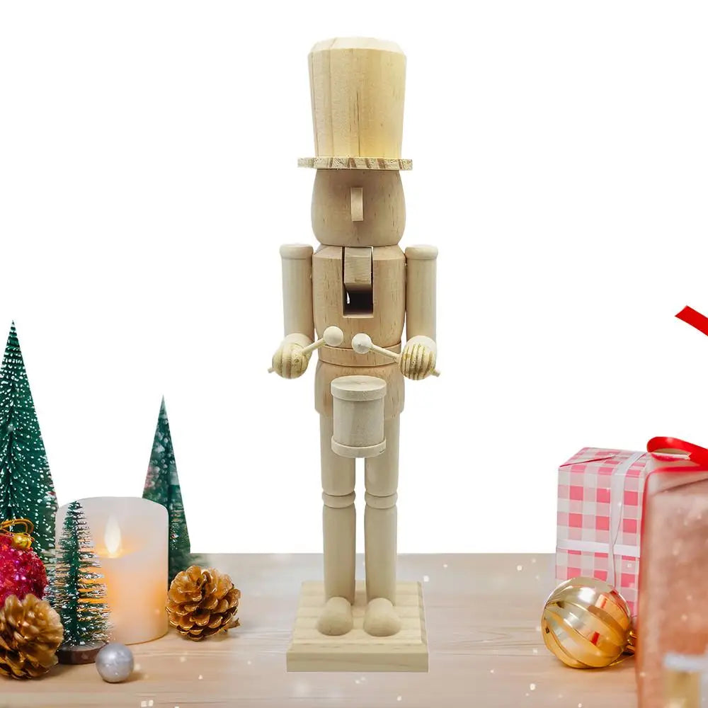 Christmas Nutcrackers 3D Carving Wooden Classic Figurine Wood Qme China Mainland A