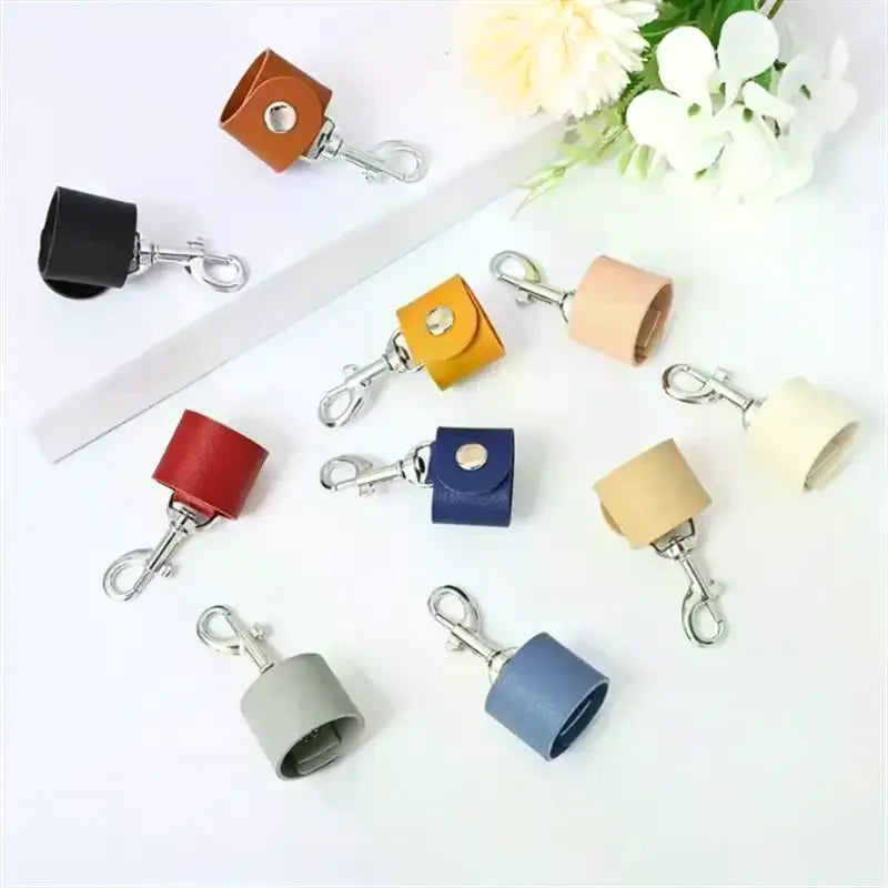 Fashion PU Leather Keychain Simple Keychain Pendant Anti-lost Key Chain Creative Car Key Strap Fashion Jewelry Bag Decoration Qme