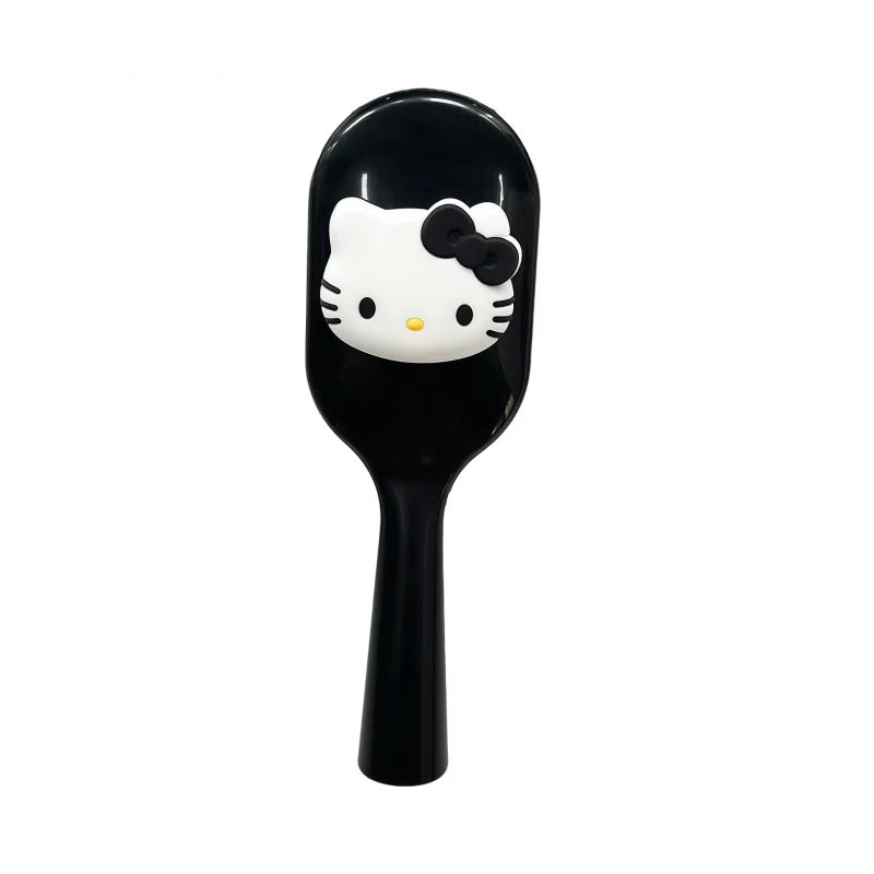 Hello Kitty Handheld Cartoon Cushion Comb Head Massage Comb Hair-Smoothing Comb Cute Plastic Hair Comb Small Comb for Students Qme