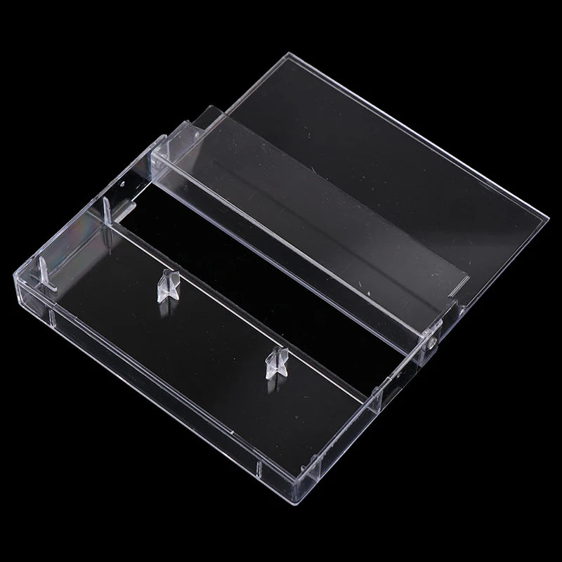 .10Pcs Recording Blank Cassette Case Audio Storage Box Transparent Dustproof Box. Qme
