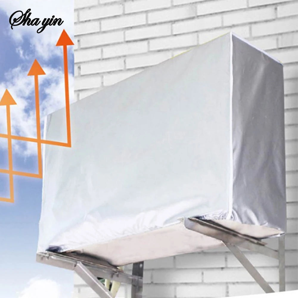Air Conditioning Cover, Outdoor Main Unit, Outdoor Unit Cover, Wall-Mounted Air Conditioning Wind Deflector, Dust Cover Cove Qme