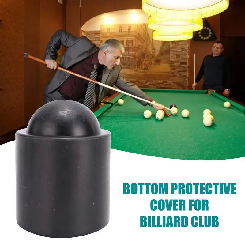 Pool Cue Bottom Cover Billiard Stick Tail Rubber Sleeve Great Fit Absorber Tool for Billiard Novice Professions Enthusiasts Qme