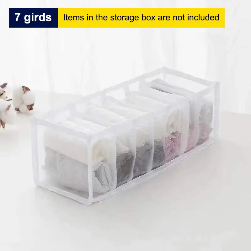11 7 6 Girds Lingerie Drawer Storage Box Home Mesh Sock Organizer Qme A2