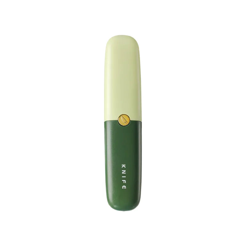 2-in-1 Multifunctional Fruit Peeler Knife, Portable Vegetable Peeler with Protective Cover, Blade for Kitchen & Travel Qme Green 1pc