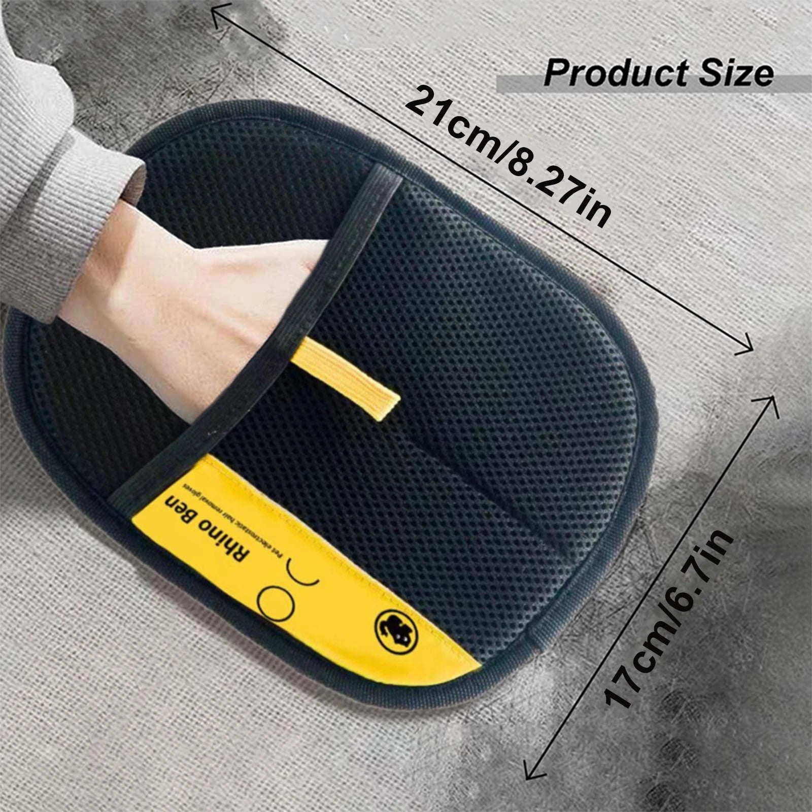 Pet Hair Remover Electrostatic Gloves 2025 Removal Glove Cats Dogs Qme A Black