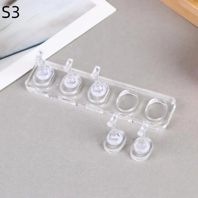 Non-magnetic Nail Display Acrylic Stand Tips Holder Practice Qme S3
