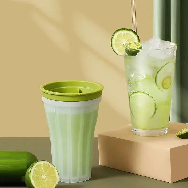 TPE Smoothie Cup Pinch Homemade Crushed Ice Slush Squeeze Diy Cold Qme