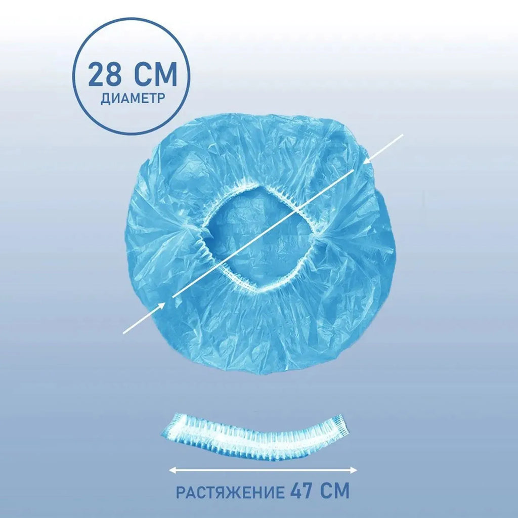 100/200/400/600pcs Blue Disposable Shower Caps Thickened Household Female Waterproof Bath Hair Caps Beauty Salon Accessories Qme