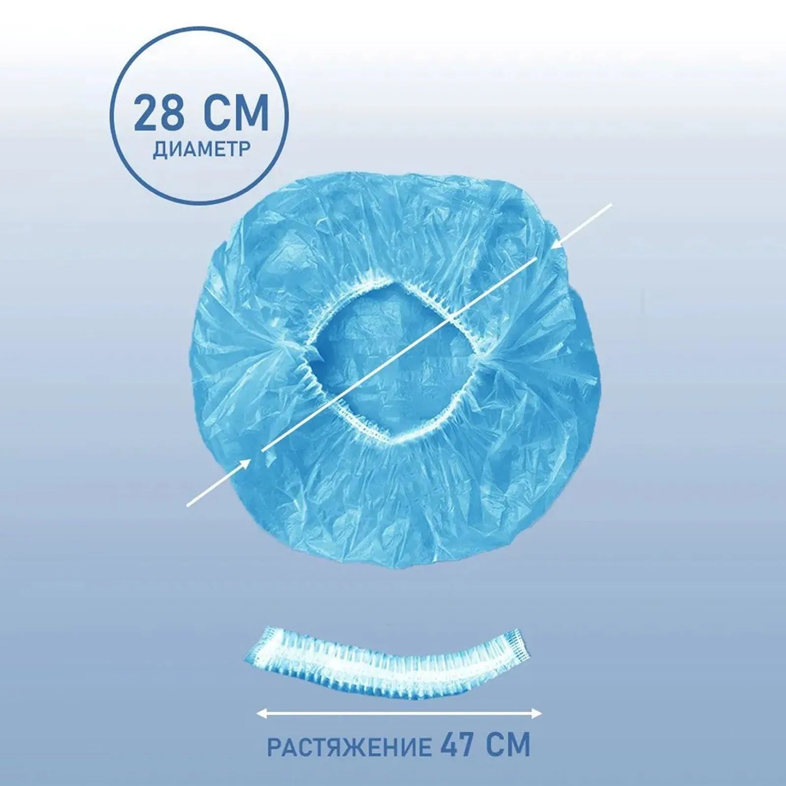 100/200/400/600pcs Blue Disposable Shower Caps Thickened Household Female Waterproof Bath Hair Caps Beauty Salon Accessories Qme