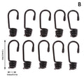 Spiral Hooks Tensioner Marine Shock Cord Bungee Elastic Rope Luggage Qme B