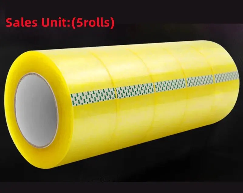 5.5CM 95 Meters High Viscosity Clear Adhesive Tape Box Carton Sealing Packing Tape DIY Mounting Fixing Tape Clear Adhesive Tape Qme 5.5cm 5Rolls 95M 1.5mm|55mm