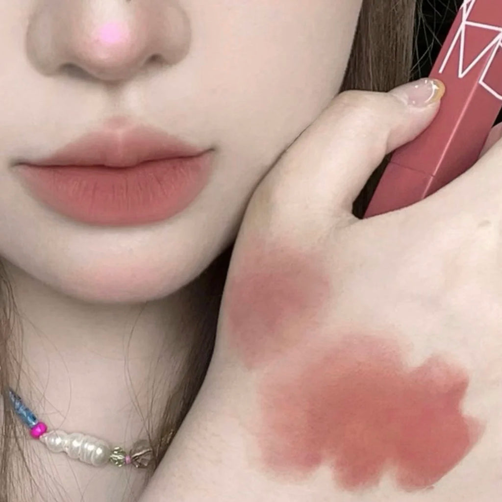Matte Velvet Thin Tube Lipstick Lasting Waterproof Resistant Fading Qme