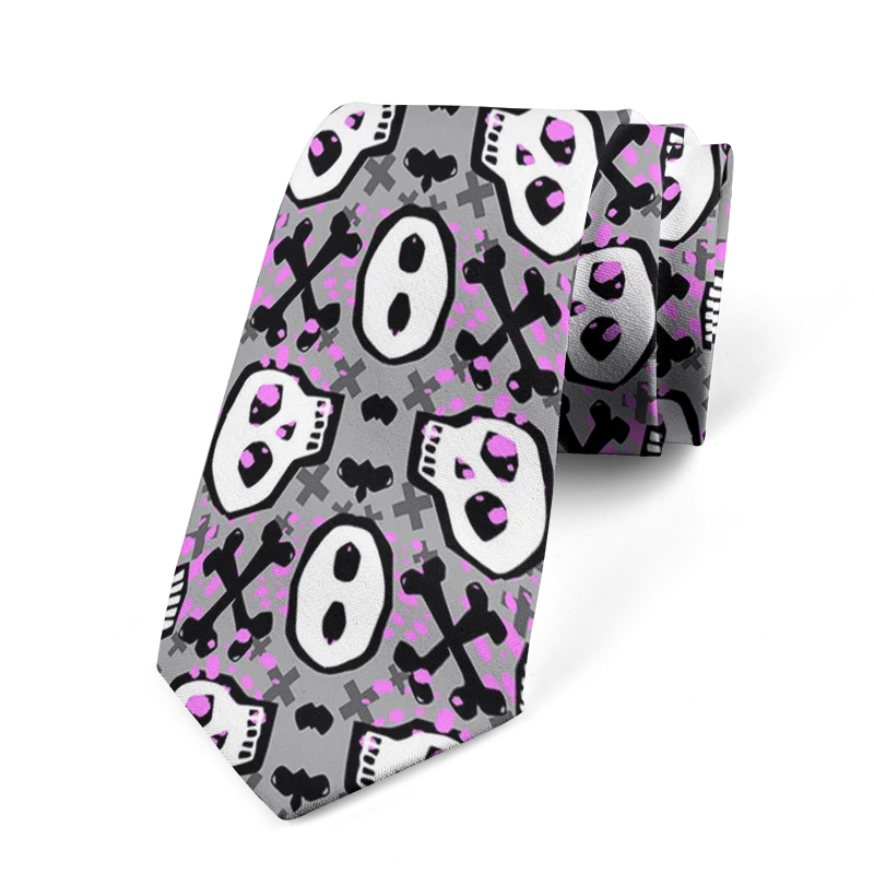 Fashion Wedding Ties Business Men's Elegant Women's Skeleton Printed Qme style11