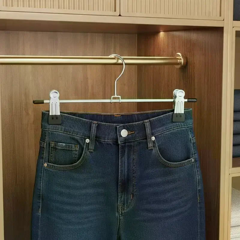 Metal Windproof Hanger Clothes Home Pants Coat Non-slip Drying Qme