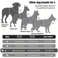 Dog Harness Metal Buckle Dog Training Harness Vest Adjustable Collar For Medium Large Outdoor Rescue Hunting Tasks Search Qme as shown XL China Mainland