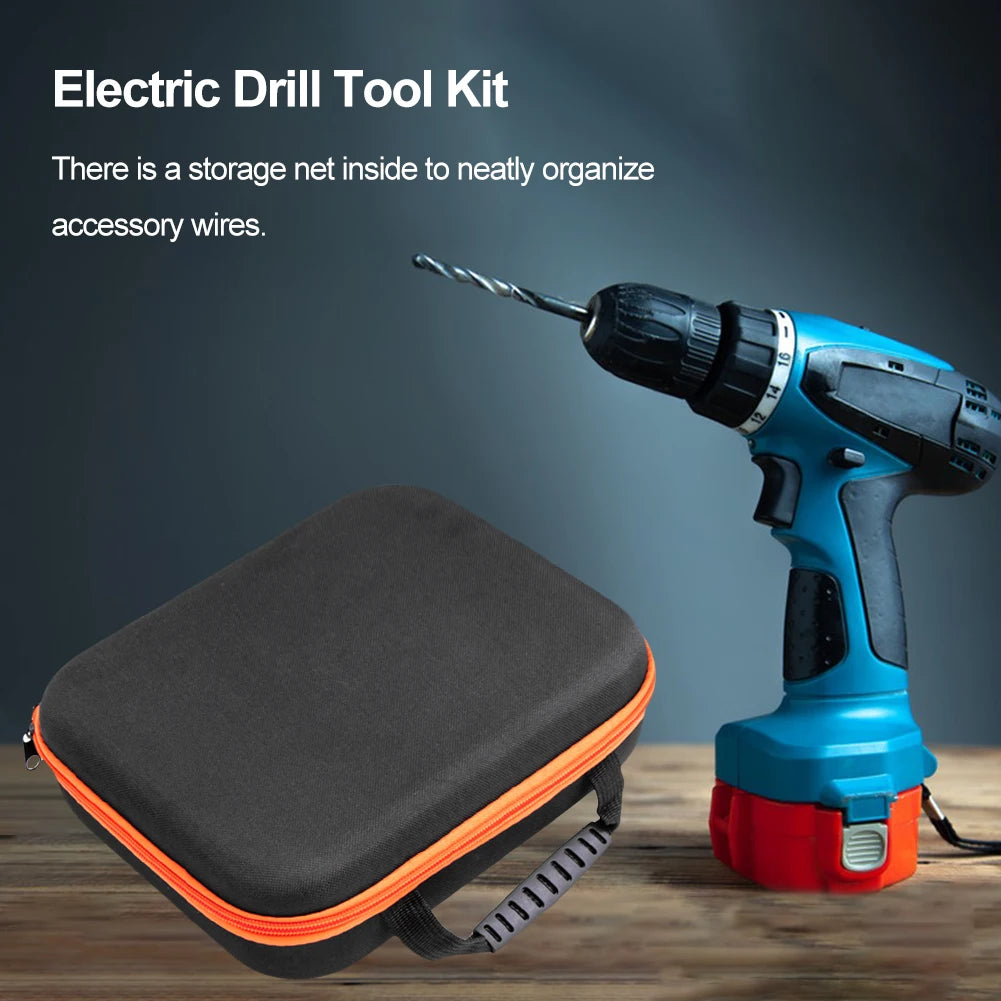 Multifunction Portable Electric Drill Tool Bag Waterproof Oxford Cloth Bag Shockproof Large Capacity Hardware Organizer Qme