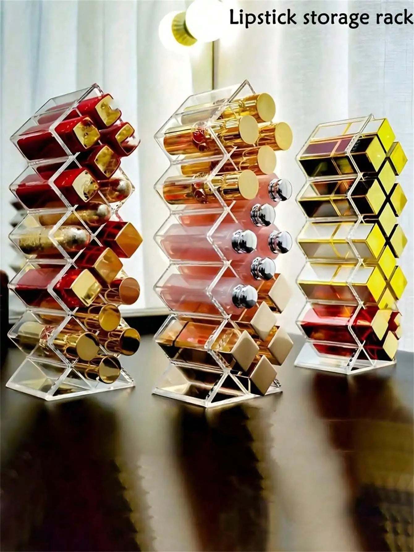 Fish Shaped Vertical Lipstick Storage Rack Box Cosmetics Display Lip Qme