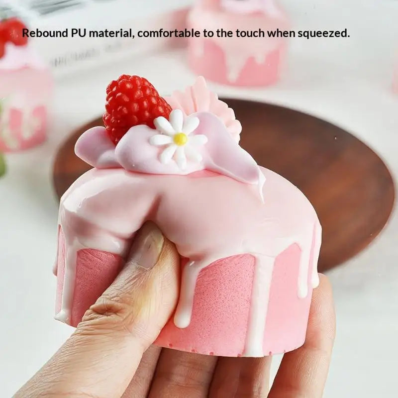 1pcs Fake Cake Soft Flavor Cake Model Simulation Props Food Model Cabinet Decoration Wedding Props Scale Model Decoration Qme