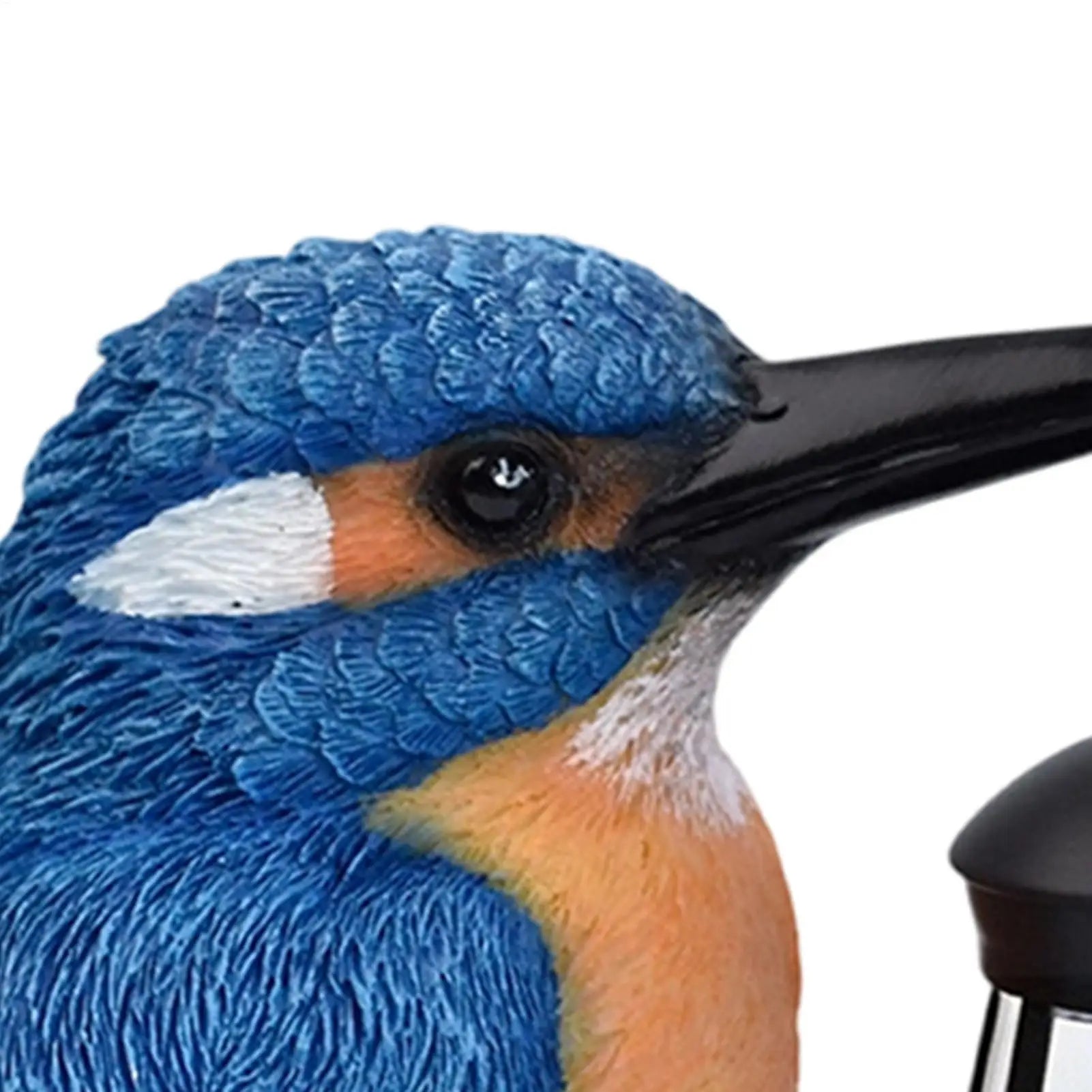 Solar Garden Statues Waterproof Resin Blue Kingfisher With Solar Lantern Outdoor Bird Figurine Light For Patio Lawn Pathway Qme