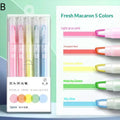Clear View Highlighter Pens Double Head Soft Light Colors Visible Tip Qme B
