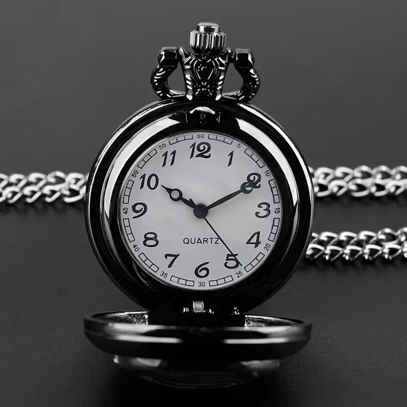 Route 66 The Mother Road Motorcycle Pattern Pocket Watch Design, Precise Quartz Movement Watch, Gift For Men And Kids Qme